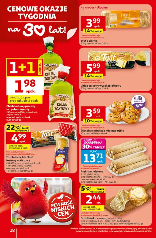 Auchan - gazetka promocyjna Gazetka 30 Lat Hipermarket Auchan od czwartku 09.04 do środy 15.04 - strona 18
