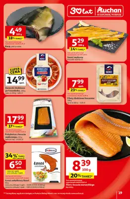 Auchan - gazetka promocyjna Gazetka 30 Lat Hipermarket Auchan od czwartku 09.04 do środy 15.04 - strona 19