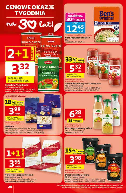 Auchan - gazetka promocyjna Gazetka 30 Lat Hipermarket Auchan od czwartku 09.04 do środy 15.04 - strona 26