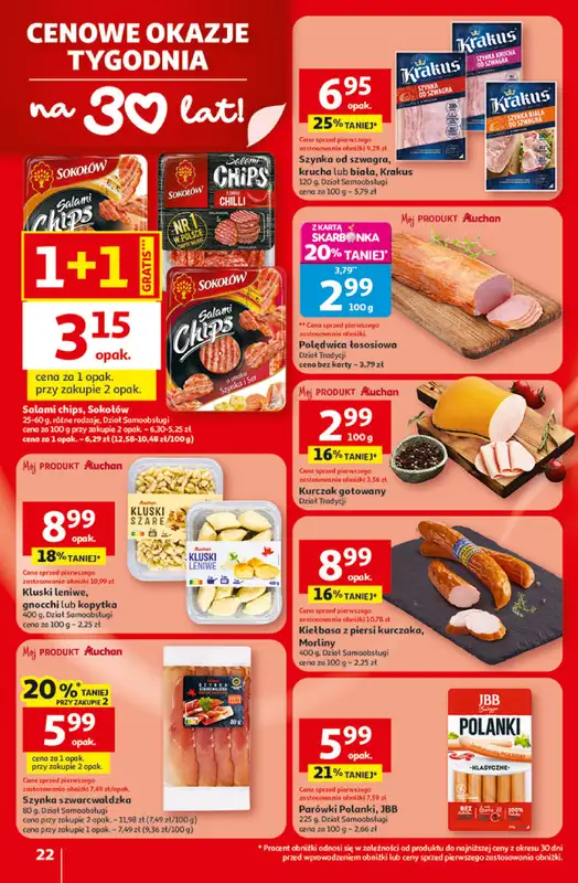 Auchan - gazetka promocyjna Gazetka 30 Lat Hipermarket Auchan od czwartku 09.04 do środy 15.04 - strona 22
