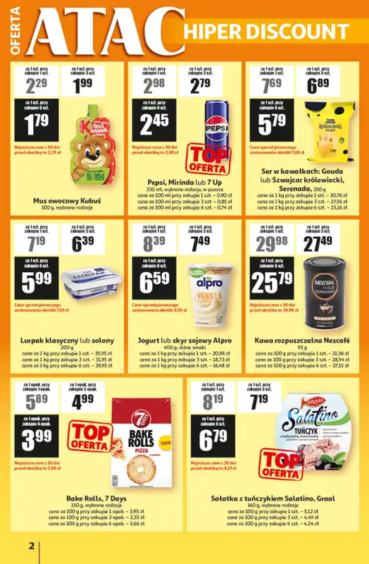 Auchan - gazetka promocyjna Gazetka ATAC Hiper Discount od czwartku 09.04 do wtorku 28.04 - strona 2