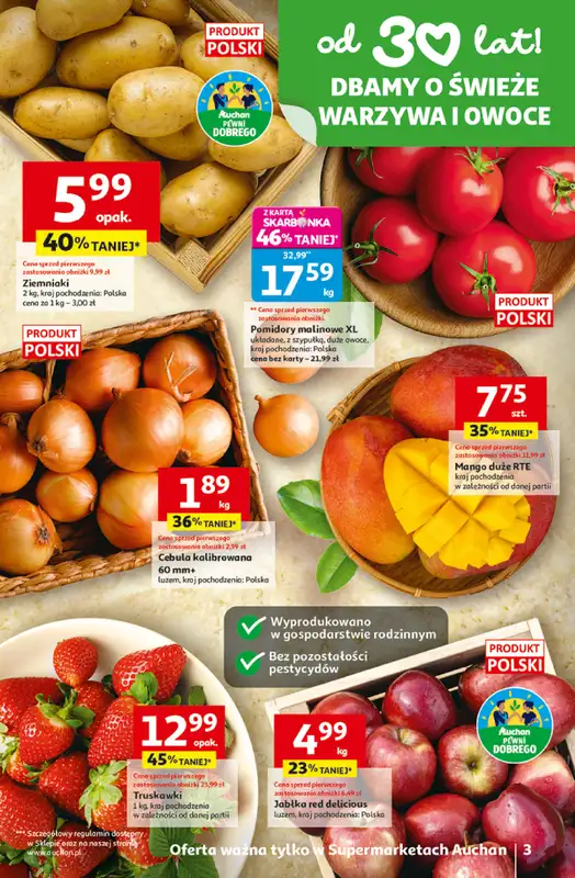 Auchan - gazetka promocyjna Gazetka 30 Lat Supermarket Auchan   - strona 3