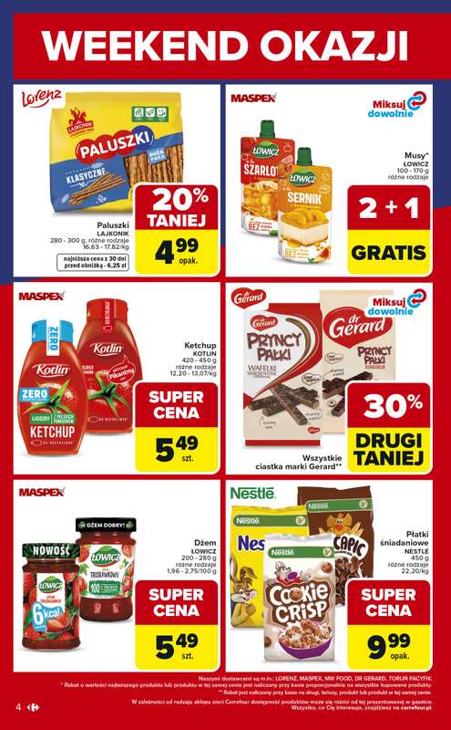 Carrefour - gazetka promocyjna Gazetka Weekend promek już od czwartku od czwartku 09.04 do soboty 11.04 - strona 4