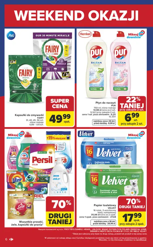Carrefour - gazetka promocyjna Gazetka Weekend promek już od czwartku od czwartku 09.04 do soboty 11.04 - strona 6