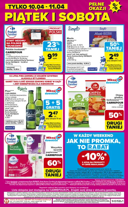 Carrefour - gazetka promocyjna Gazetka Weekend promek już od czwartku od czwartku 09.04 do soboty 11.04 - strona 8
