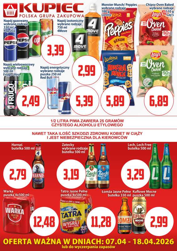 Kupiec - gazetka promocyjna Oferta plakatowa od wtorku 07.04 do soboty 18.04 - strona 3
