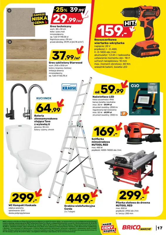 Bricomarche - gazetka promocyjna Gazetka od środy 08.04 do soboty 18.04 - strona 17