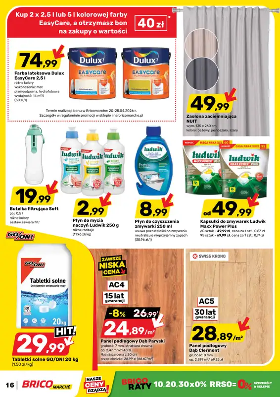Bricomarche - gazetka promocyjna Gazetka od środy 08.04 do soboty 18.04 - strona 16