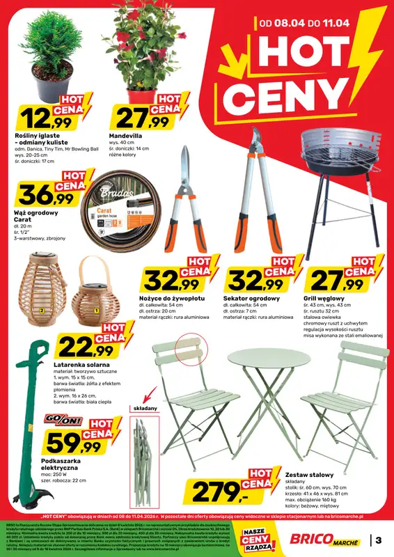 Bricomarche - gazetka promocyjna Gazetka od środy 08.04 do soboty 18.04 - strona 3