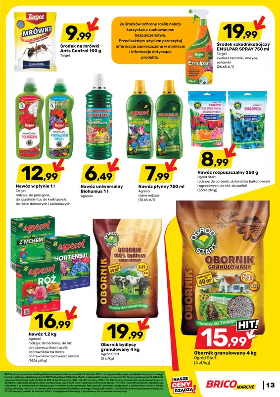 Bricomarche - gazetka promocyjna Gazetka od środy 08.04 do soboty 18.04 - strona 13