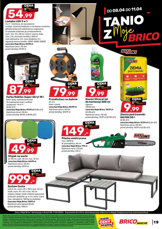 Bricomarche - gazetka promocyjna Gazetka  do soboty 18.04 - strona 19
