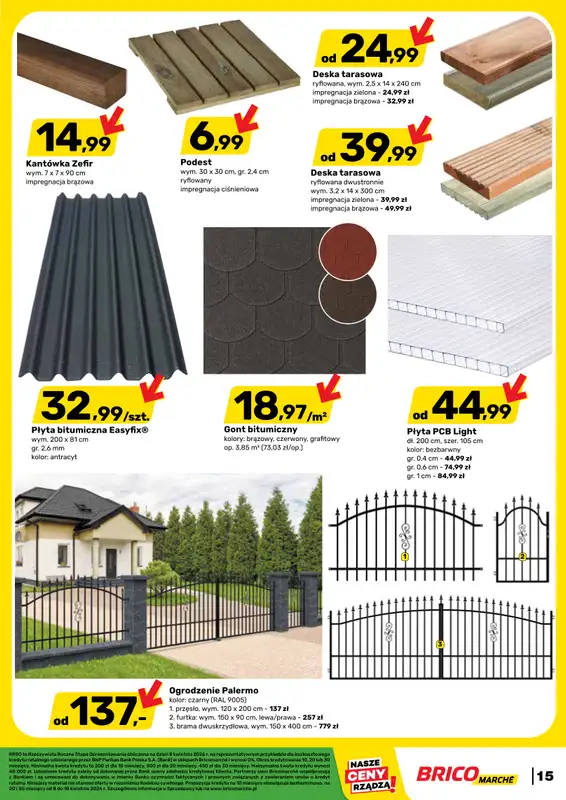 Bricomarche - gazetka promocyjna Gazetka od środy 08.04 do soboty 18.04 - strona 15