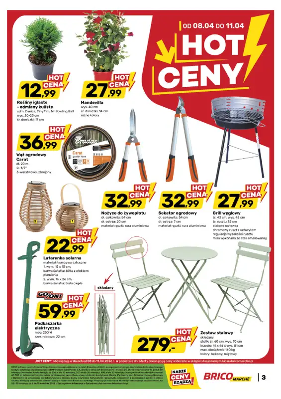 Bricomarche - gazetka promocyjna Hot ceny od środy 08.04 do soboty 11.04 - strona 3