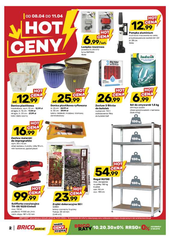 Bricomarche - gazetka promocyjna Hot ceny od środy 08.04 do soboty 11.04 - strona 2