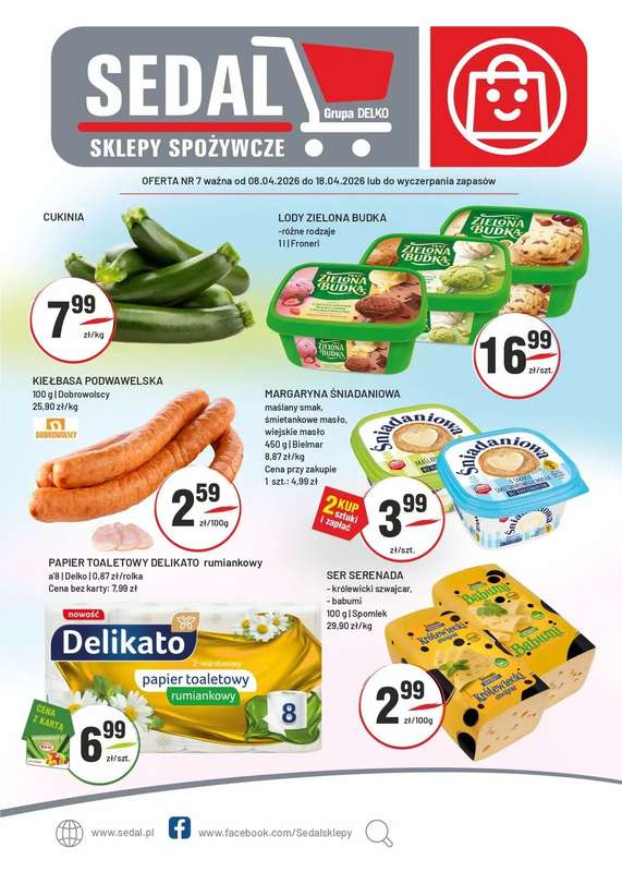 Sedal - gazetka promocyjna Gazetka od środy 08.04 do soboty 18.04