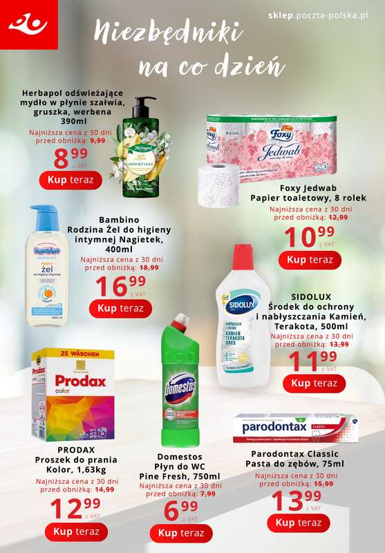 Poczta Polska - gazetka promocyjna Gazetka od wtorku 07.04 do niedzieli 19.04 - strona 10