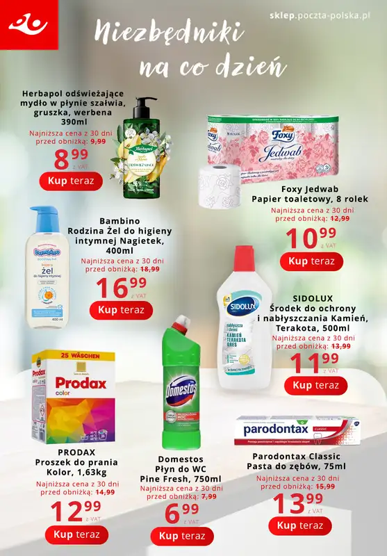 Poczta Polska - gazetka promocyjna Gazetka od wtorku 07.04 do niedzieli 19.04 - strona 10