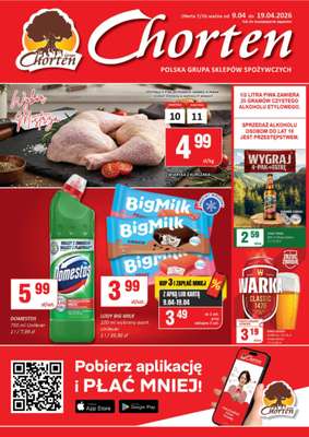 Chorten - gazetka promocyjna Gazetka Mazowsze Market od czwartku 09.04 do niedzieli 19.04