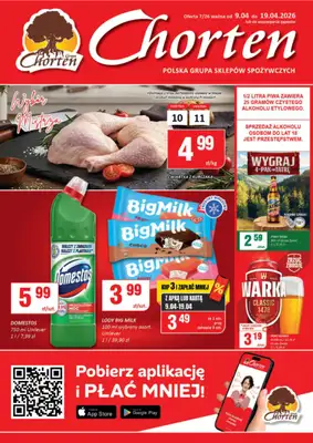 Chorten - gazetka promocyjna Gazetka Mazowsze Market od czwartku 09.04 do niedzieli 19.04