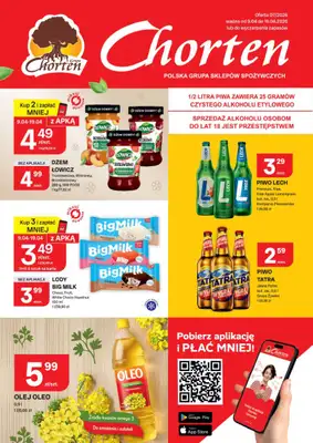Chorten - gazetka promocyjna Gazetka Podlaskie Market od czwartku 09.04 do niedzieli 19.04
