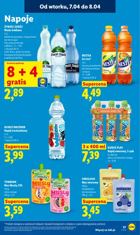 Lidl - gazetka promocyjna Oferta od wtorku od wtorku 07.04 do środy 08.04 - strona 37