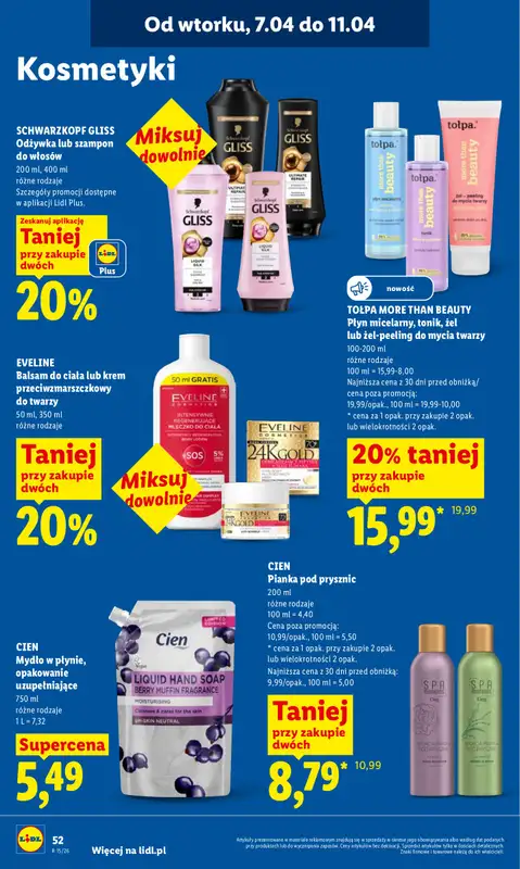 Lidl - gazetka promocyjna Oferta od wtorku od wtorku 07.04 do środy 08.04 - strona 54