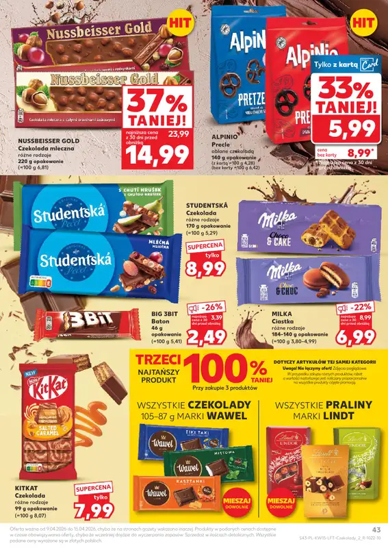 Kaufland - gazetka promocyjna Gazetka Tygodnia od czwartku 09.04 do środy 15.04 - strona 43