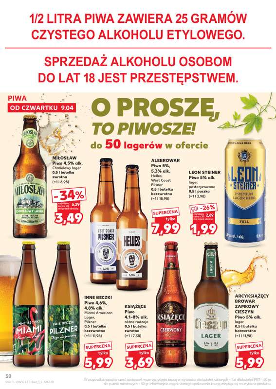 Kaufland - gazetka promocyjna Gazetka Tygodnia od czwartku 09.04 do środy 15.04 - strona 50