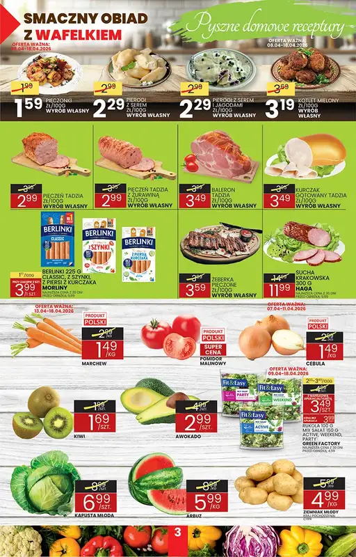 Wafelek - gazetka promocyjna Gazetka od wtorku 07.04 do soboty 18.04 - strona 3