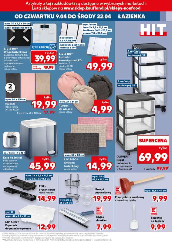 Kaufland - gazetka promocyjna Oferta Kaufland - Non Food od czwartku 09.04 do środy 22.04 - strona 9