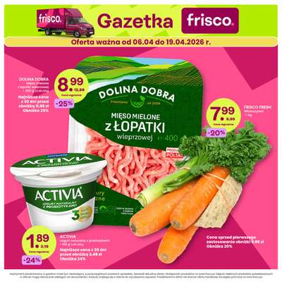 Frisco - gazetka promocyjna Gazetka od wtorku 07.04 do niedzieli 19.04
