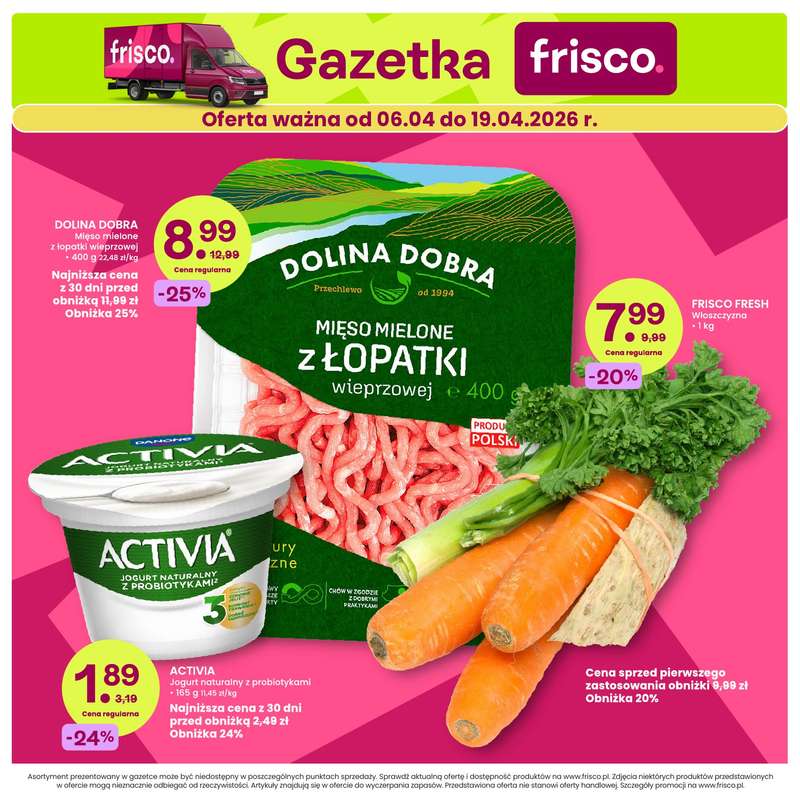 Frisco - gazetka promocyjna Gazetka od wtorku 07.04 do niedzieli 19.04