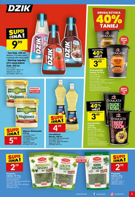 Twój Market - gazetka promocyjna Gazetka od środy 08.04 do wtorku 14.04 - strona 5