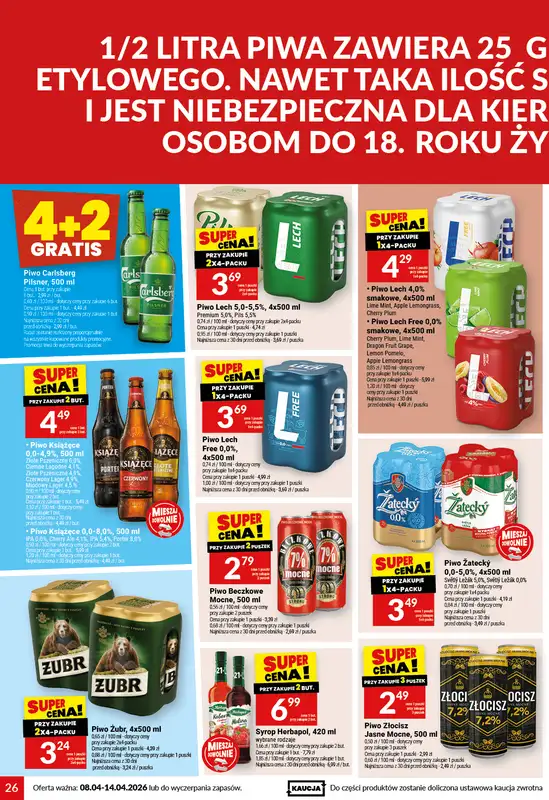 Twój Market - gazetka promocyjna Gazetka od środy 08.04 do wtorku 14.04 - strona 26