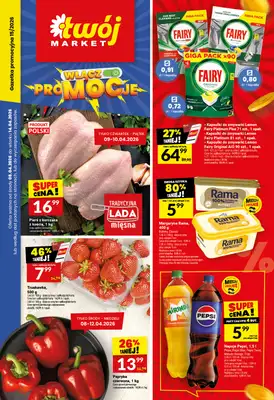 Twój Market - gazetka promocyjna Gazetka od środy 08.04 do wtorku 14.04