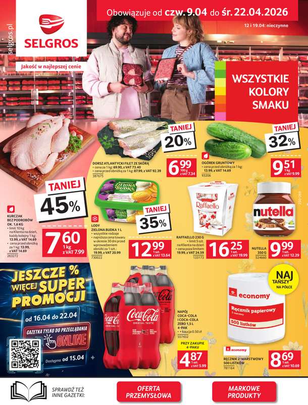 Selgros - gazetka promocyjna Oferta spożywcza od czwartku 09.04 do środy 22.04