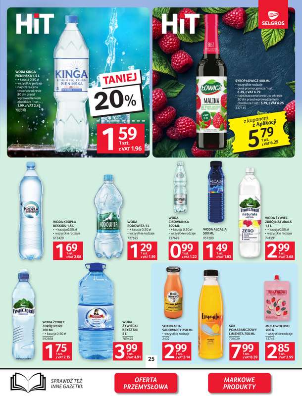 Selgros - gazetka promocyjna Oferta spożywcza od czwartku 09.04 do środy 22.04 - strona 25