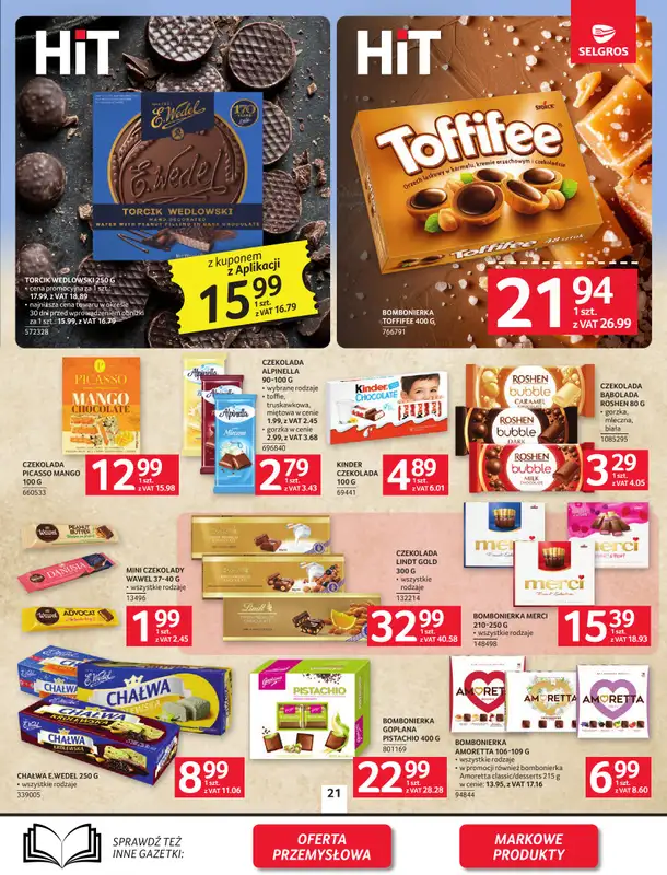 Selgros - gazetka promocyjna Oferta spożywcza od czwartku 09.04 do środy 22.04 - strona 21