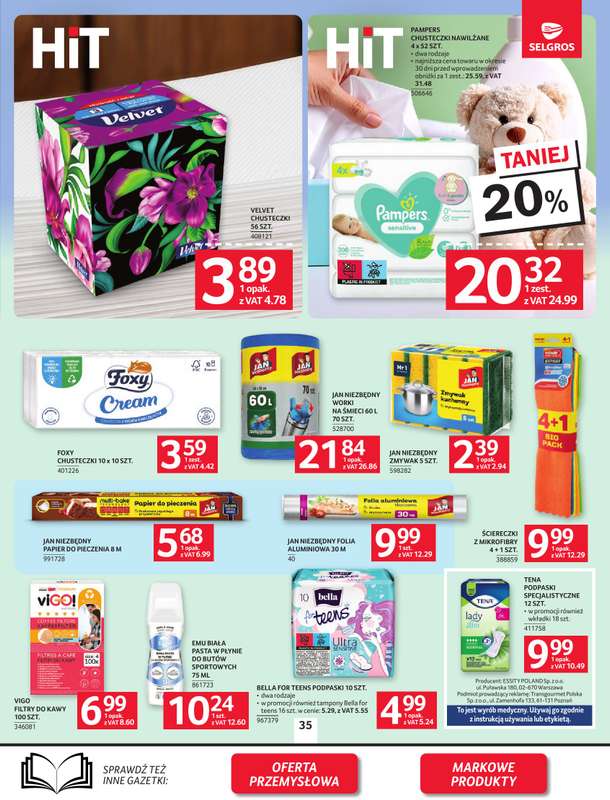 Selgros - gazetka promocyjna Oferta spożywcza od czwartku 09.04 do środy 22.04 - strona 35