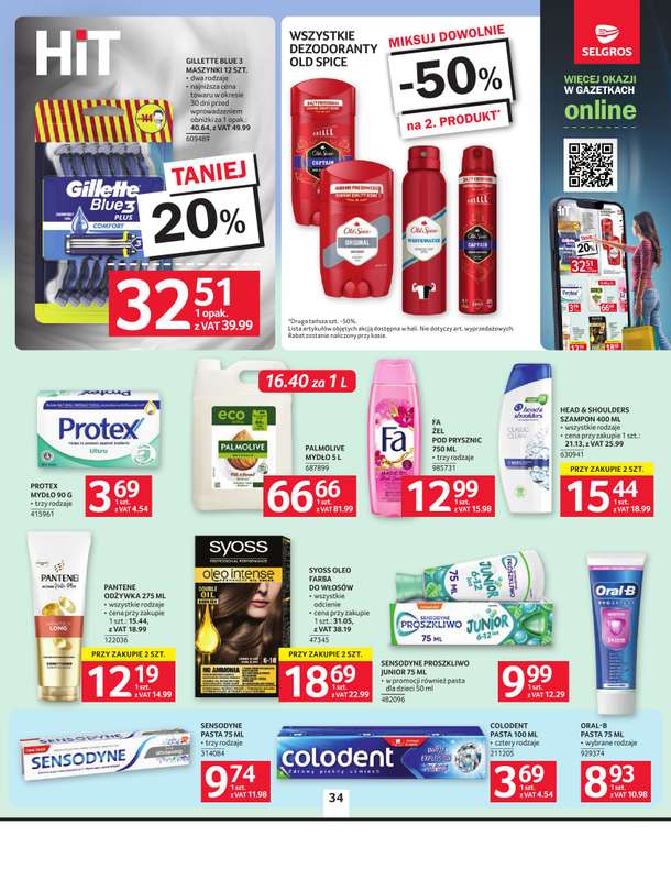 Selgros - gazetka promocyjna Oferta spożywcza od czwartku 09.04 do środy 22.04 - strona 34