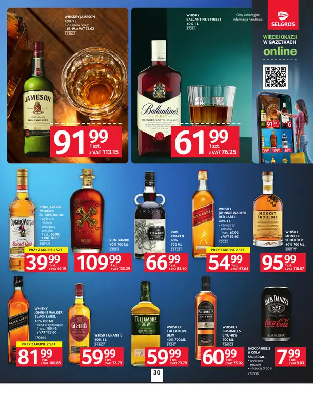 Selgros - gazetka promocyjna Oferta spożywcza od czwartku 09.04 do środy 22.04 - strona 30
