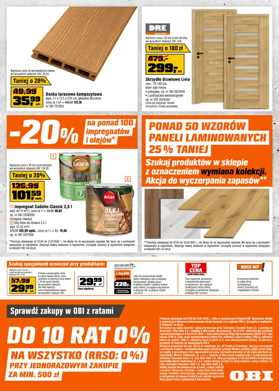 OBI - gazetka promocyjna Gazetka od wtorku 07.04 do wtorku 21.04 - strona 16