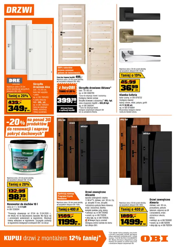 OBI - gazetka promocyjna Gazetka od wtorku 07.04 do wtorku 21.04 - strona 9