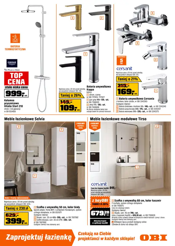 OBI - gazetka promocyjna Gazetka od wtorku 07.04 do wtorku 21.04 - strona 13