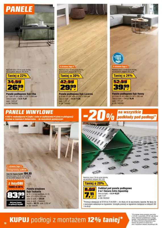 OBI - gazetka promocyjna Gazetka od wtorku 07.04 do wtorku 21.04 - strona 10