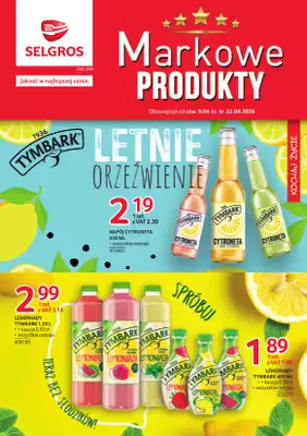 Selgros - gazetka promocyjna Markowe Produkty od czwartku 09.04 do środy 22.04