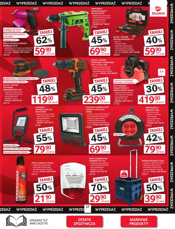 Selgros - gazetka promocyjna Oferta przemysłowa od czwartku 09.04 do środy 22.04 - strona 29