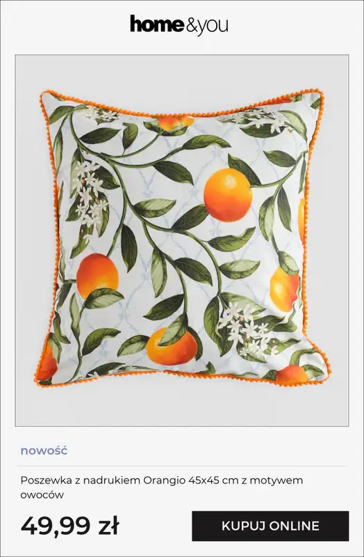 home&you - gazetka promocyjna Kolekcja Orange Bloom od wtorku 07.04  - strona 7