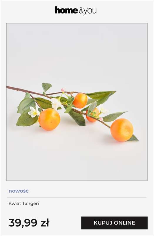 home&you - gazetka promocyjna Kolekcja Orange Bloom od wtorku 07.04  - strona 8