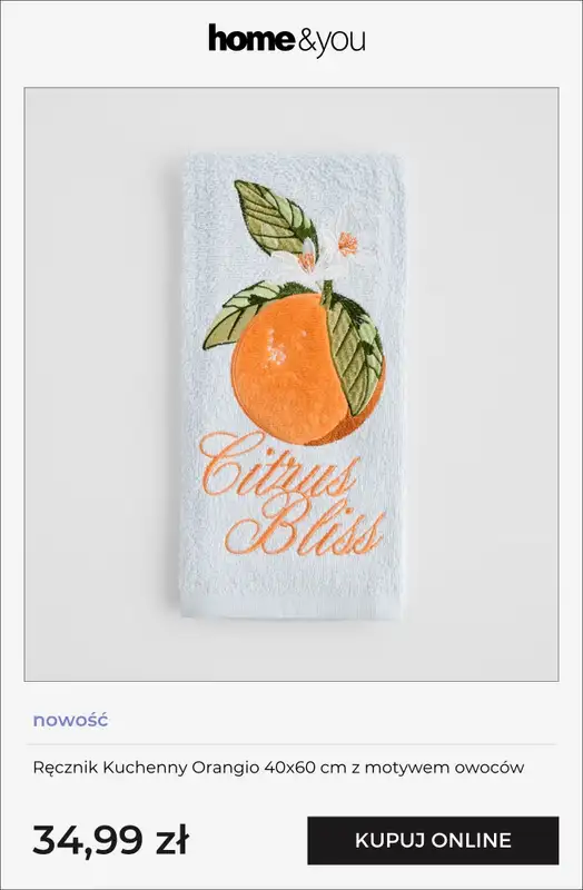 home&you - gazetka promocyjna Kolekcja Orange Bloom od wtorku 07.04  - strona 6
